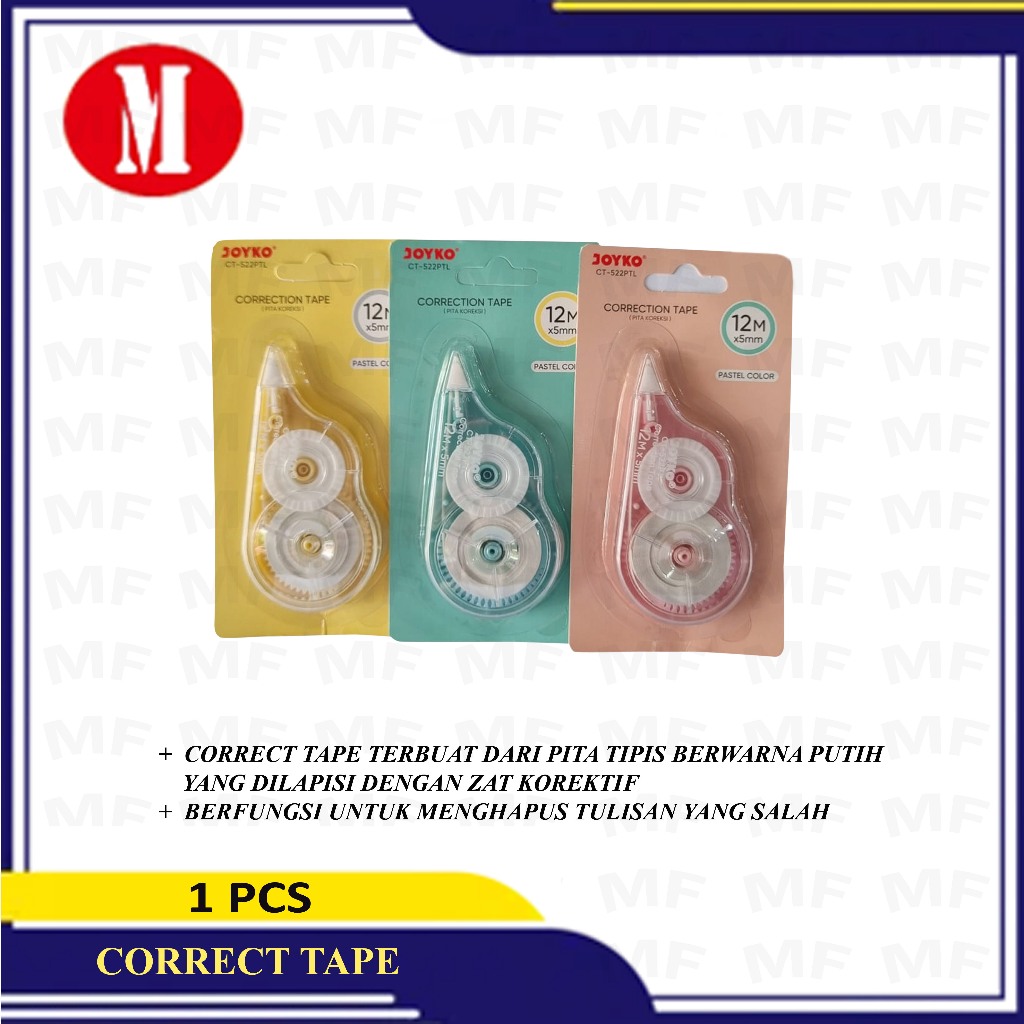 

Corretion Tape Joyko CT-522PTL.