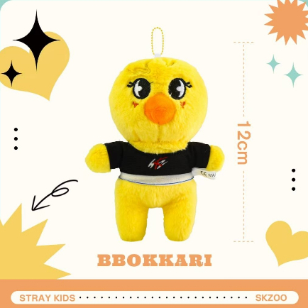 Keyring Doll SKZOO Stray Kids Gantungan Boneka Bbokkari Wolfchan Jiniret Leebit