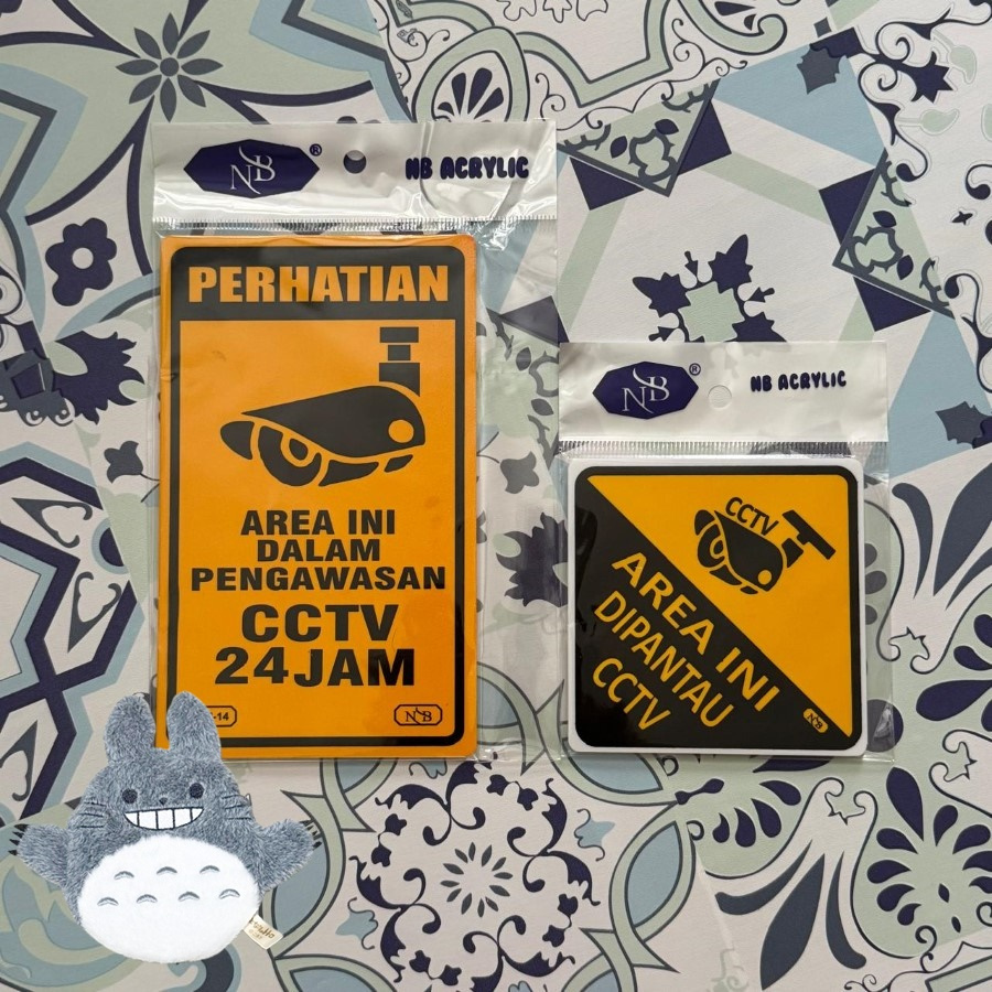 

[1PCS] NB LABEL SIGN AKRILIK PENGAWASAN CCTV