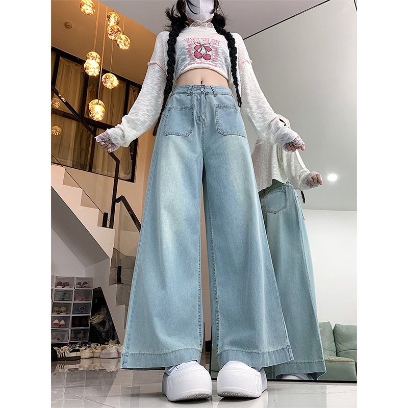 Kulot Jeans Panjang Wanita Baggy Jeans Celana Jeans Panjang Wanita OOTD