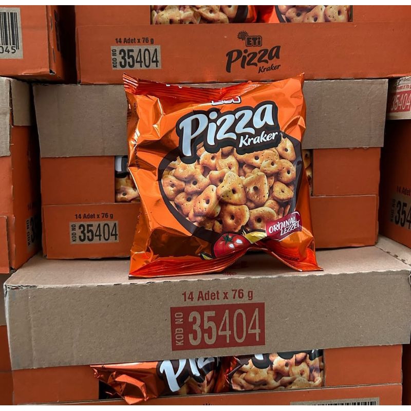 

Eti pizza kraker pedas gurih jajanan turki