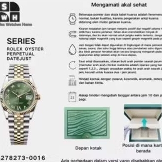 Jam Tangan Rolex Silver Hijau
