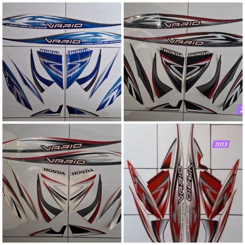 Sticker / Striping / Lis body Honda Vario 110 CW (karbu) 2013