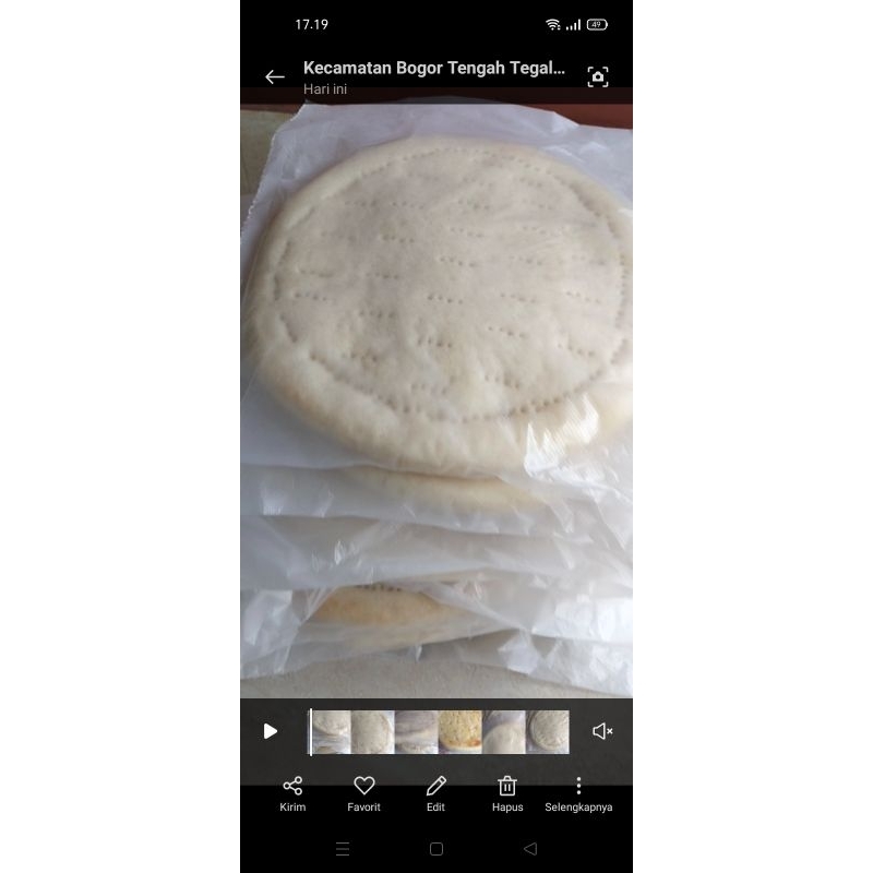 

Base pizza 25 cm