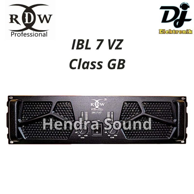 RDW ● IBL 7 Vz / IBL7 Vz - Power Amplifier (2 channel)