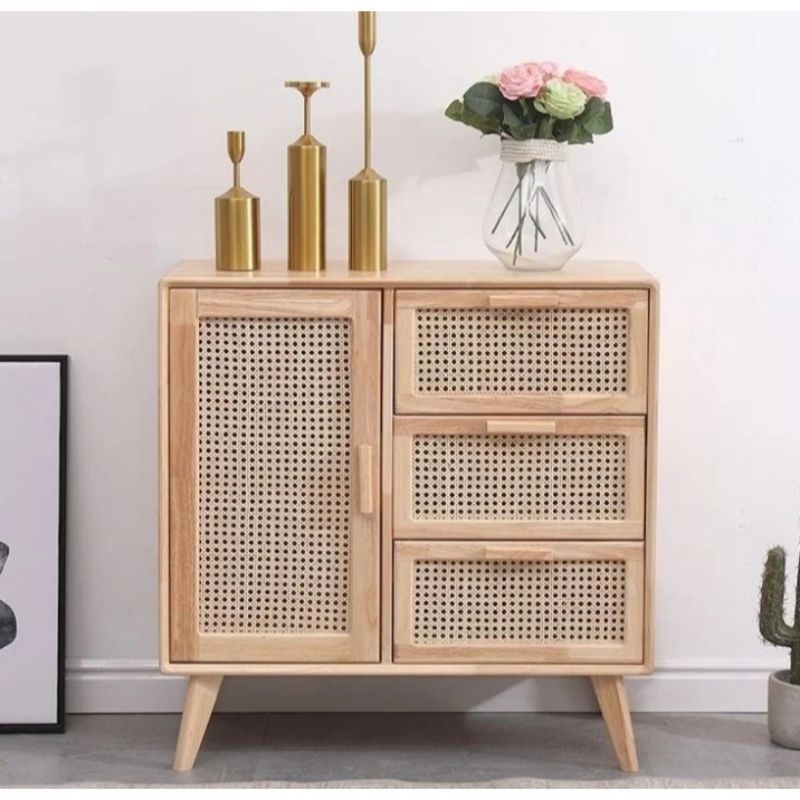 Bufet kayu jati custom mewah/buffet rotan