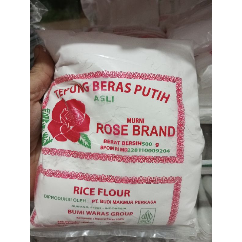 

Tepung beras rose brand 500gram/tepung beras putih rose brand