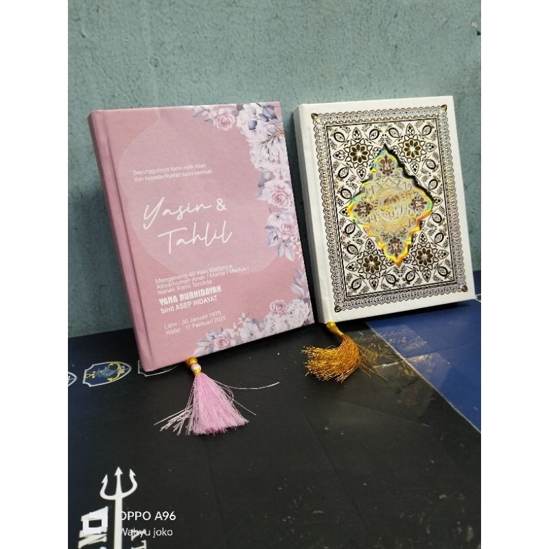 cetak buku yasin tahlil hard cover bisa custom buku yasin kertas art paper glossy