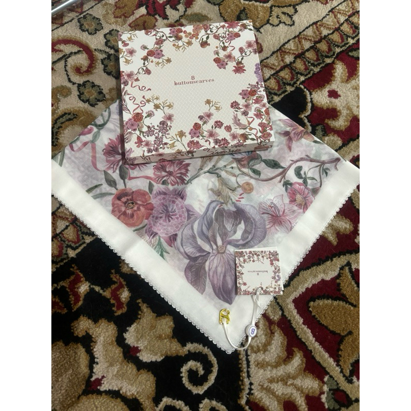 Buttonscarves motif Ramadhan SALE lengkap box bukan as is NEW semua no defect