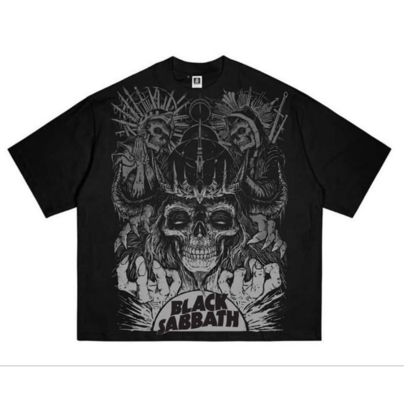 KAOS BLACK SABBATH//KAOS BAND//KAOS MUSIK//KAOS BAND PLASTISOL FULL PRINT