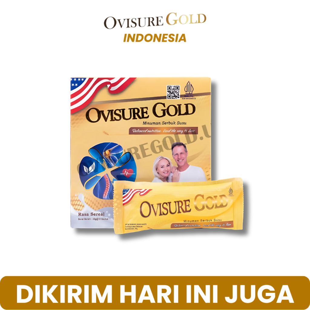 

Ovisure Gold Susu tulang sendi Osteoporosis dan saraf kejepit Original resmi BPOM