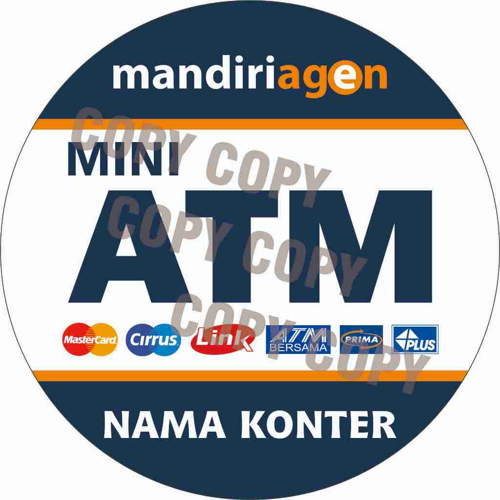 

STIKER AGEN MANDIRI BULAT ( BISA CUSTOM NAMA AGEN )