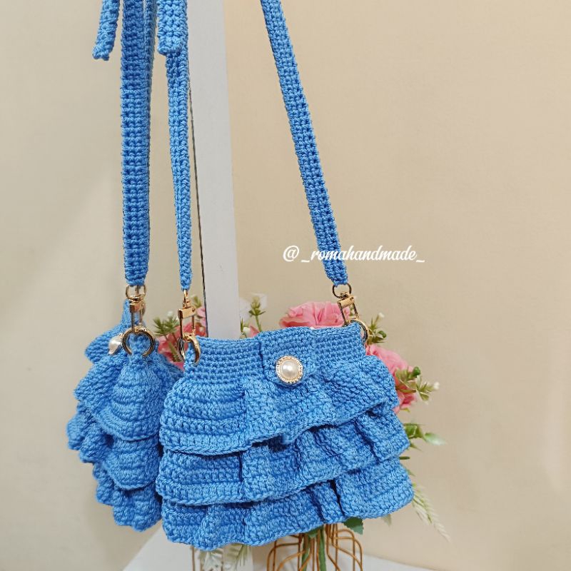 Tas Rajut Anak Ruffle Bag
