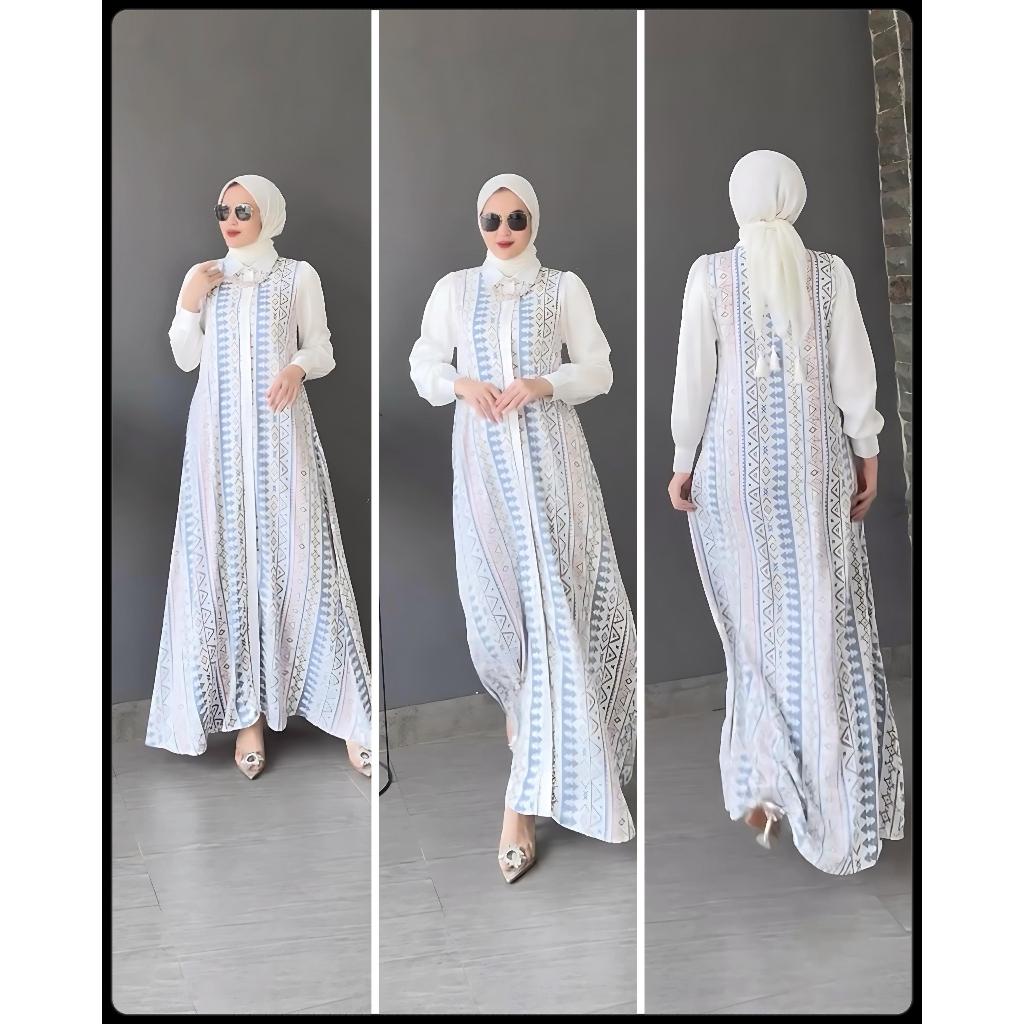 Dress Helena Maxi Motif Original Produk