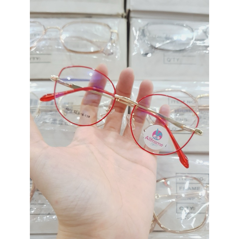 KACAMATA BULAT CATEYE WANITA KODE 6657 ANTI RADIASI