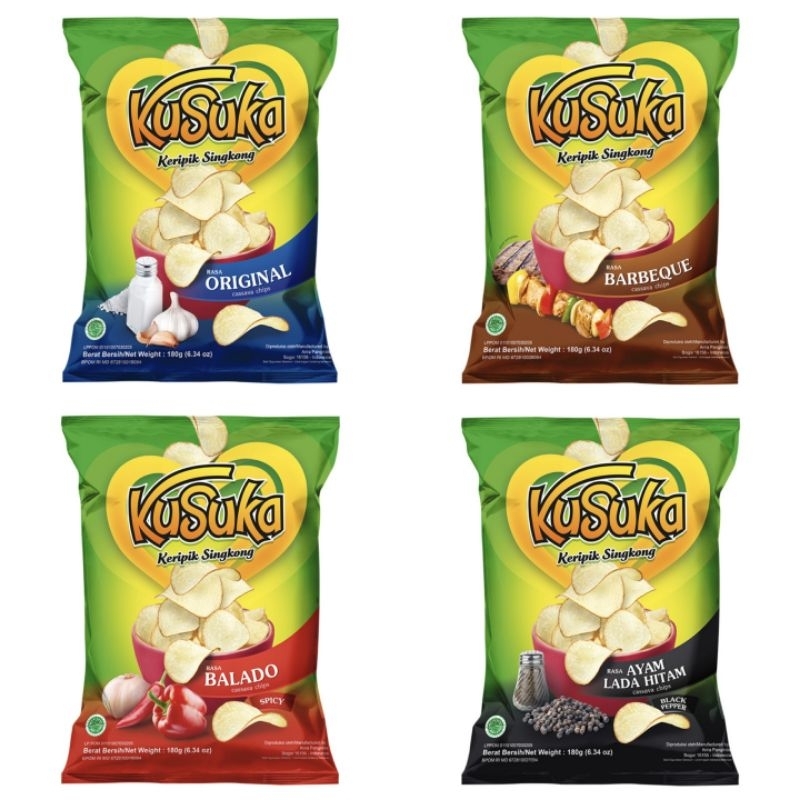 

KuSuka Keripik Singkong Snack Makanan Ringan 180 g