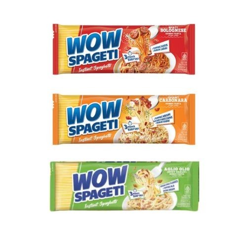 

Mie Pasta WOW Spageti All Varian Spaghetti Bolognese Carbonara Mayora mi viral exp panjang lama makanan instant goreng