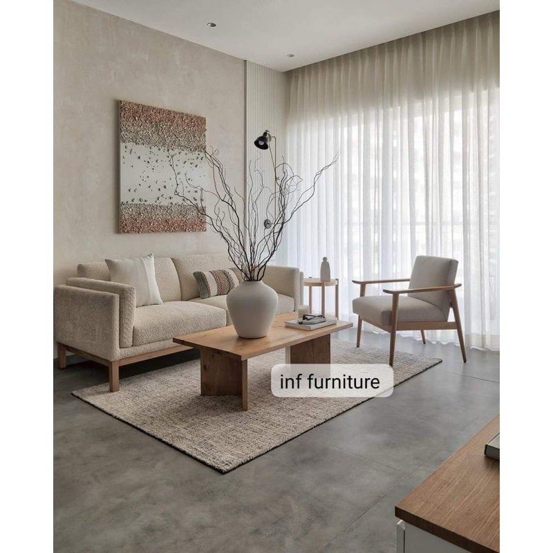 sofa minimalis set lengkap meja tamu dan kursi tamu