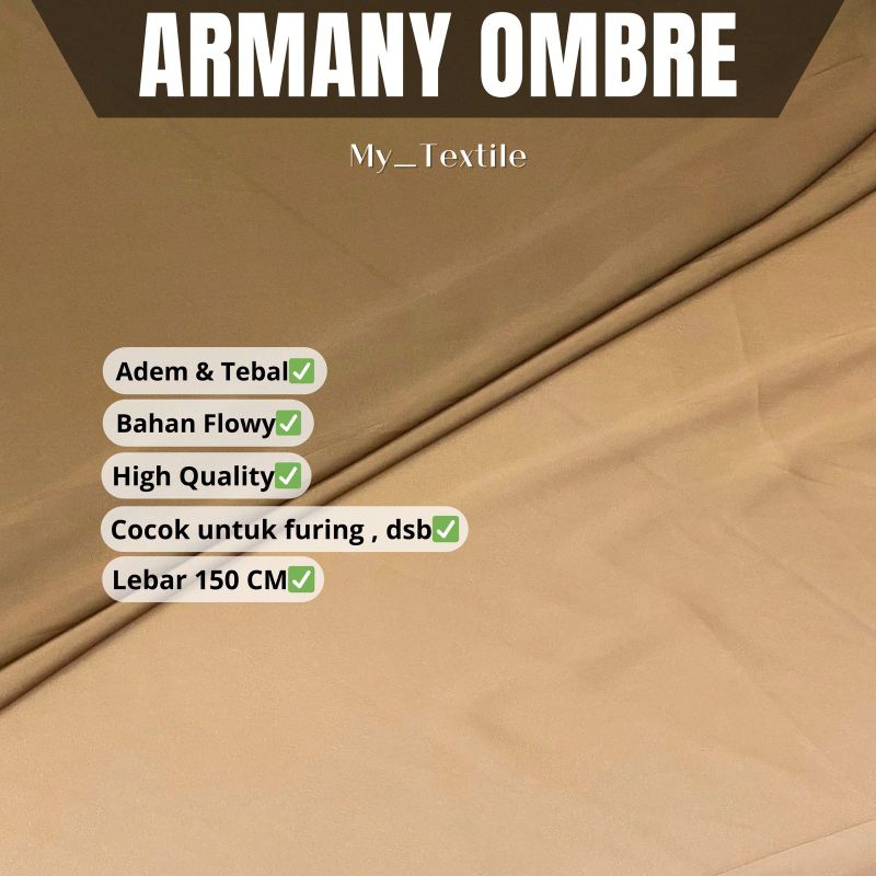 KAIN ARMANY GRADASI / ARMANY GRADASI / GRADASI / BRIDESMAID / SERAGAM KELUARGA / TERMURAH