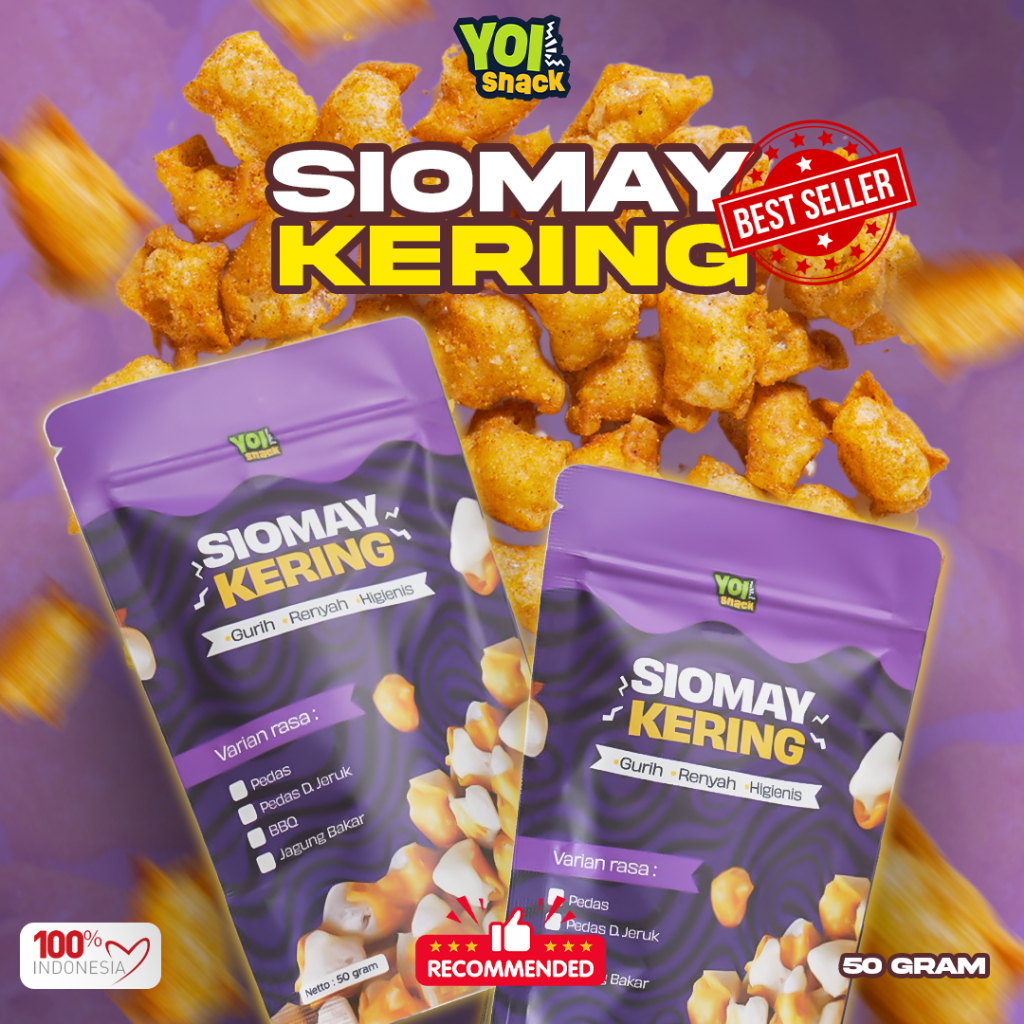 

bisa COD - Siomay Goreng Renyah Pedas Viral 5000 an Yoi Snack Cemilan Murah