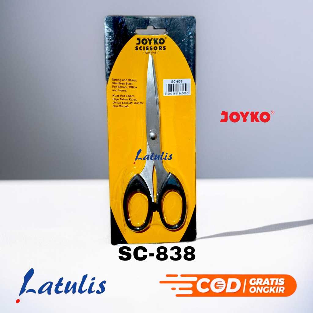 

Isi 3 pcs Joyko Gunting Kertas Sedang SC-838 Bahan Stainless