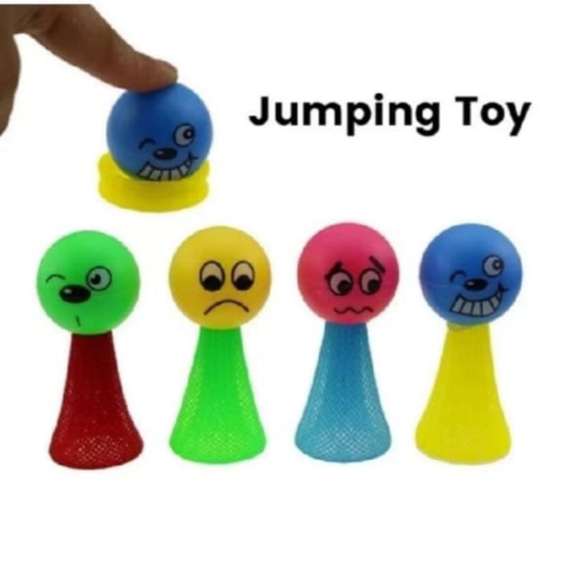Mainan anak kutu loncat kecil lucu bouncing ball jumping toy murah harga satuan perpcs