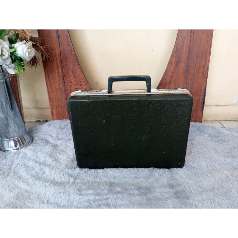 Koper Jadul Antik Vintage Merk PRESIDENT  lawas Dekorasi Tua Kuno Retro