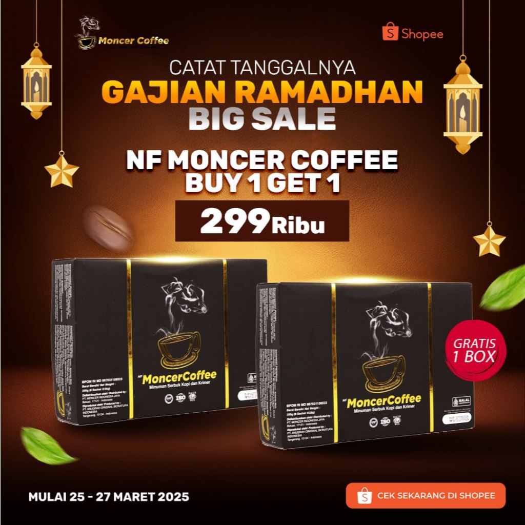 

KOPI NF NIKMAT AMAN SUDAH HALAL & BPOM PROMO RAMADHAN