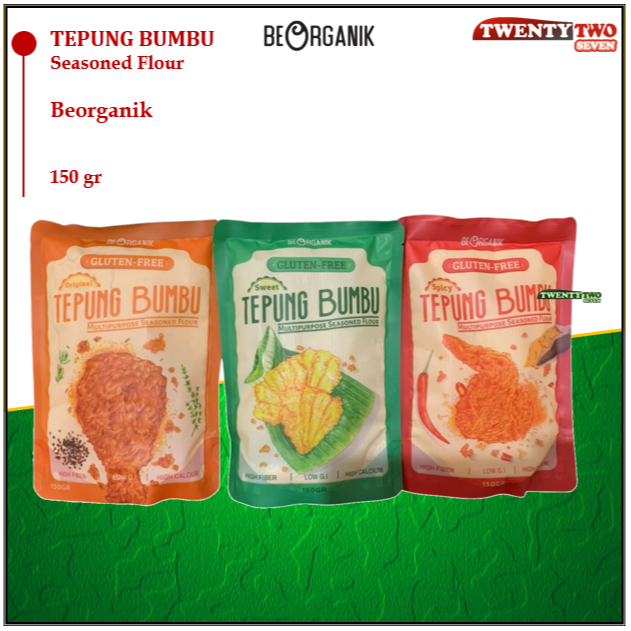 

Tepung Bumbu BeORganik Serbaguna Vegan & Gluten Free150gr