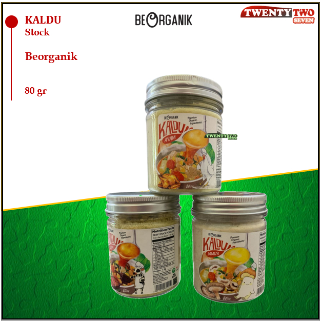 

BeOrganik Kaldu Ayam Jamur Sapi / Chicken Beef Mushroom Stock Powder Non MSG slim 80gr