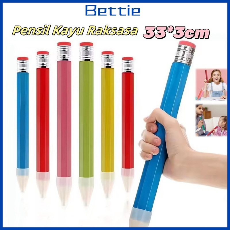 

Bettie 33 CM Pensil Jumbo Besar Mainan Pencil Pensil Jumbo Hiasan Photo Kado Alat Tulis Anak-anak
