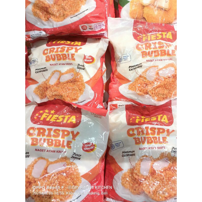 

FIESTA CHICKEN NUGGET CRISPY 400GR WITH BUBBLE CRUMB