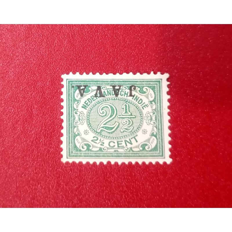 

PRANGKO NED INDIE CT JAVA TERBALIK NOMINAL 2½ CENT 1908