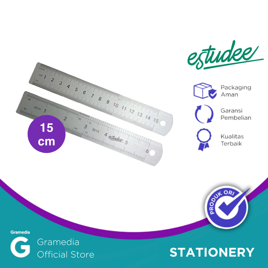 

Estudee - Penggaris Aluminium Ukuran 15 Cm