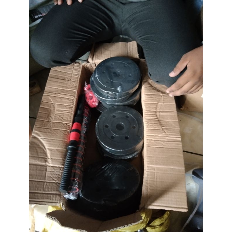 adjustable dumbell set 40 kg pvc