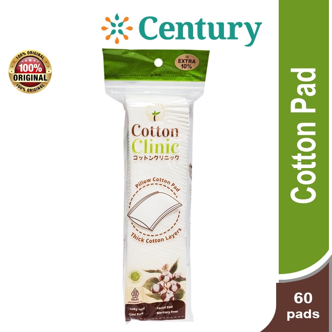 

COTTON CLINIC PILLOW COTTON PAD ISI 60 LEMBAR / KAPAS TONER /PERAWATAN WAJAH