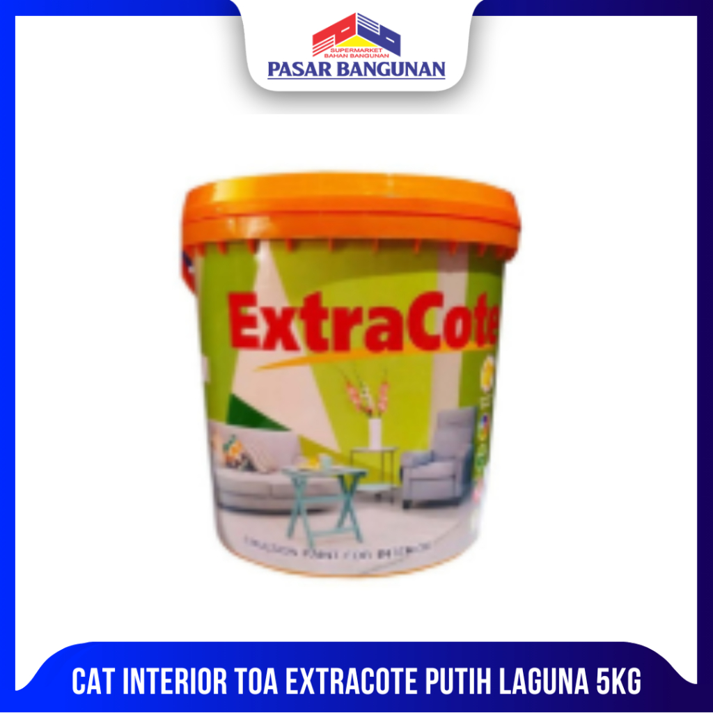 CAT INTERIOR TOA EXTRACOTE PUTIH LAGUNA 5KG