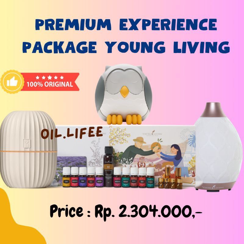 PREMIUM EXPERIENCE PACKAGE PEP YOUNG LIVING DIFFUSER DAN ESSENTIAL OIL PAKET PEMULA