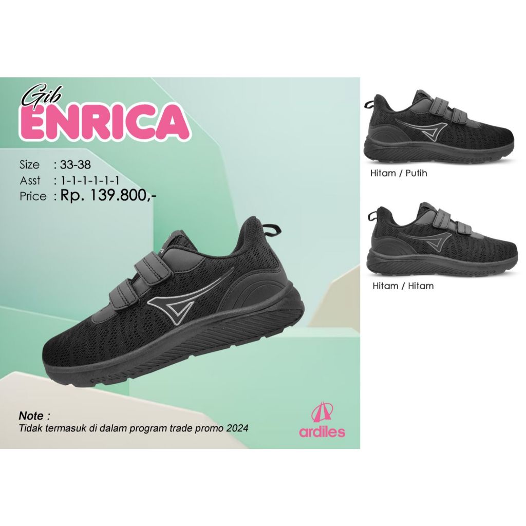 Sepatu sekolah anak ardiles Gib - Enrica