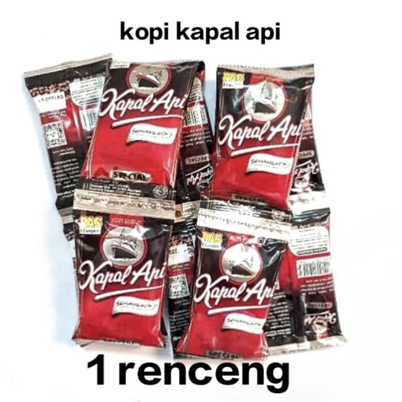 

Kopi Kapal Api mini 1 renceng 10 sachet