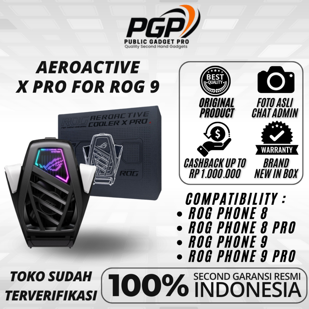 AEROACTIVE X ASUS ROG PHONE 8 PRO | AERO COOLER | AEROCOOLER
