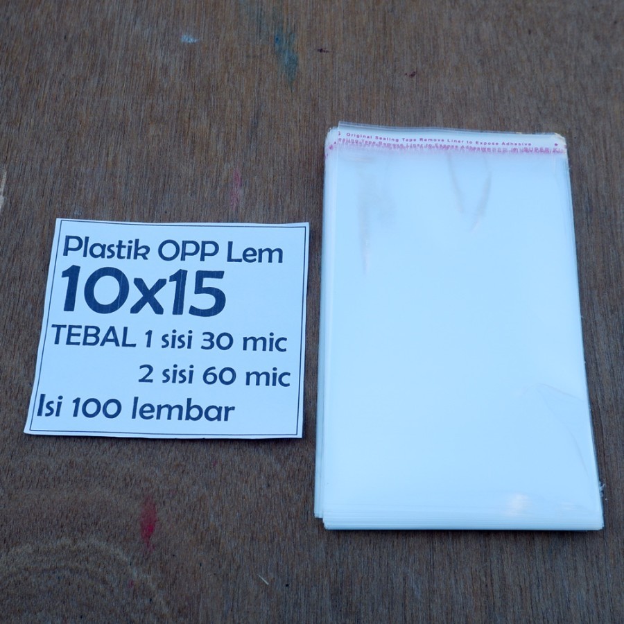 

OPP LEM UKURAN 10X15X03 & 11,5X25X03