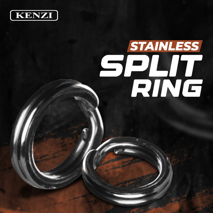 Split Ring Pancing Logam Kecil untuk Sambungan Kail dan Umpan Memancing