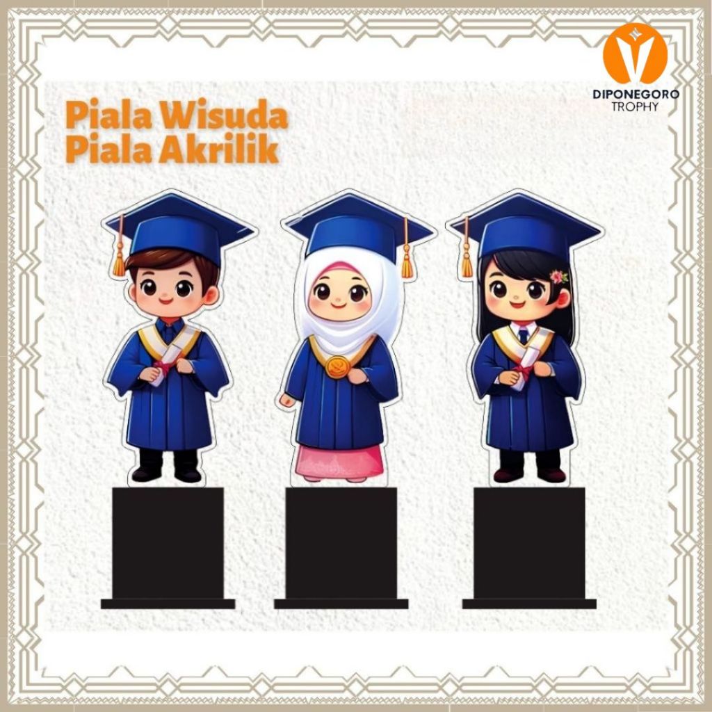 Piala Wisuda Anak Custom Piala Pelepasan Siswa Piala Kelulusan Sekolah