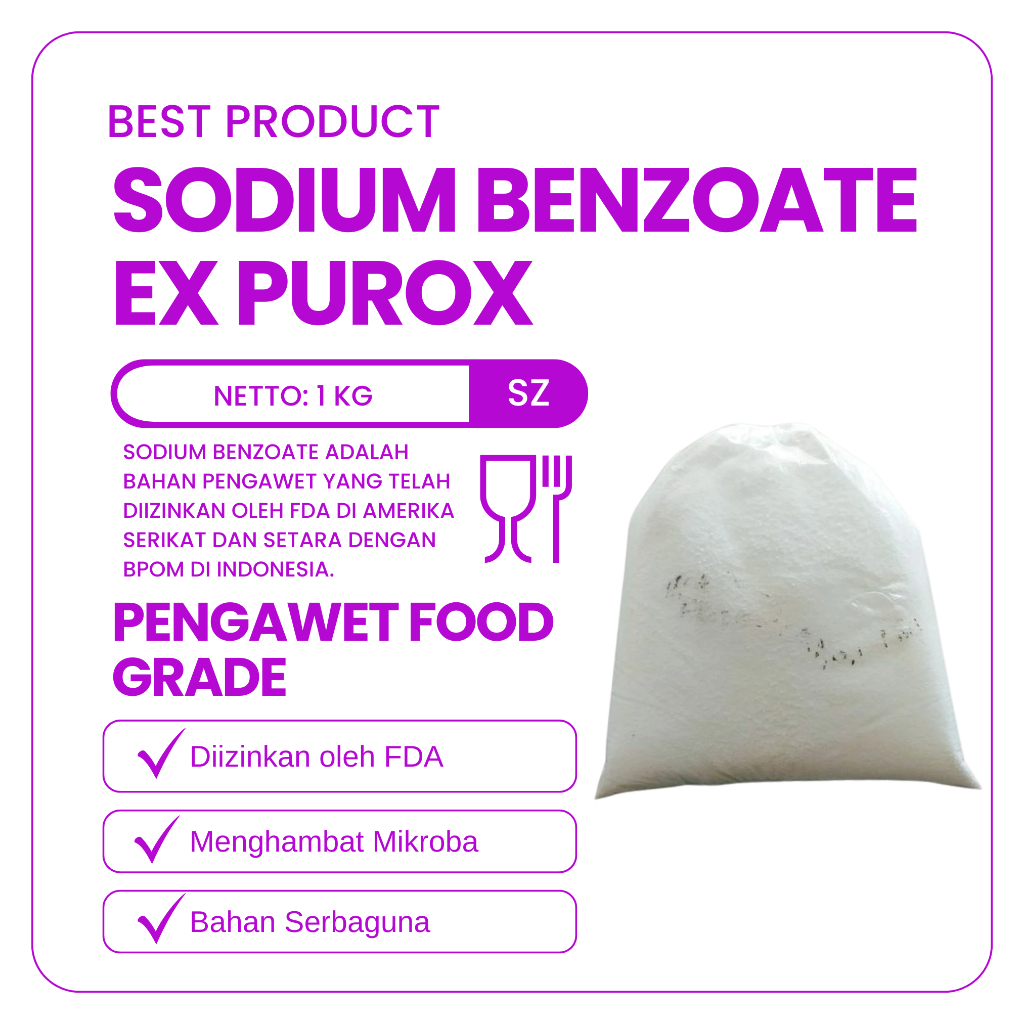 

Sodium Benzoate Ex Purox 1kg