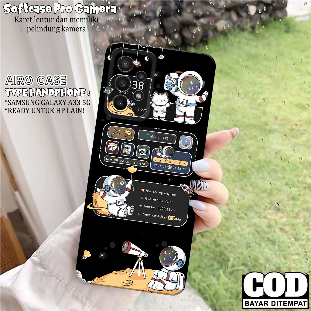 Case Samsung Galaxy A33 5G Fashion Case ASTRONOT Softcase Samsung Galaxy A33 5G Case Pro Camera Casi
