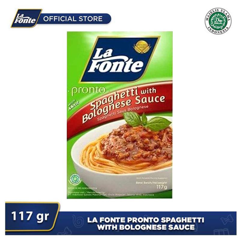 

la fonte spaghetti instant saus bolognese 117g