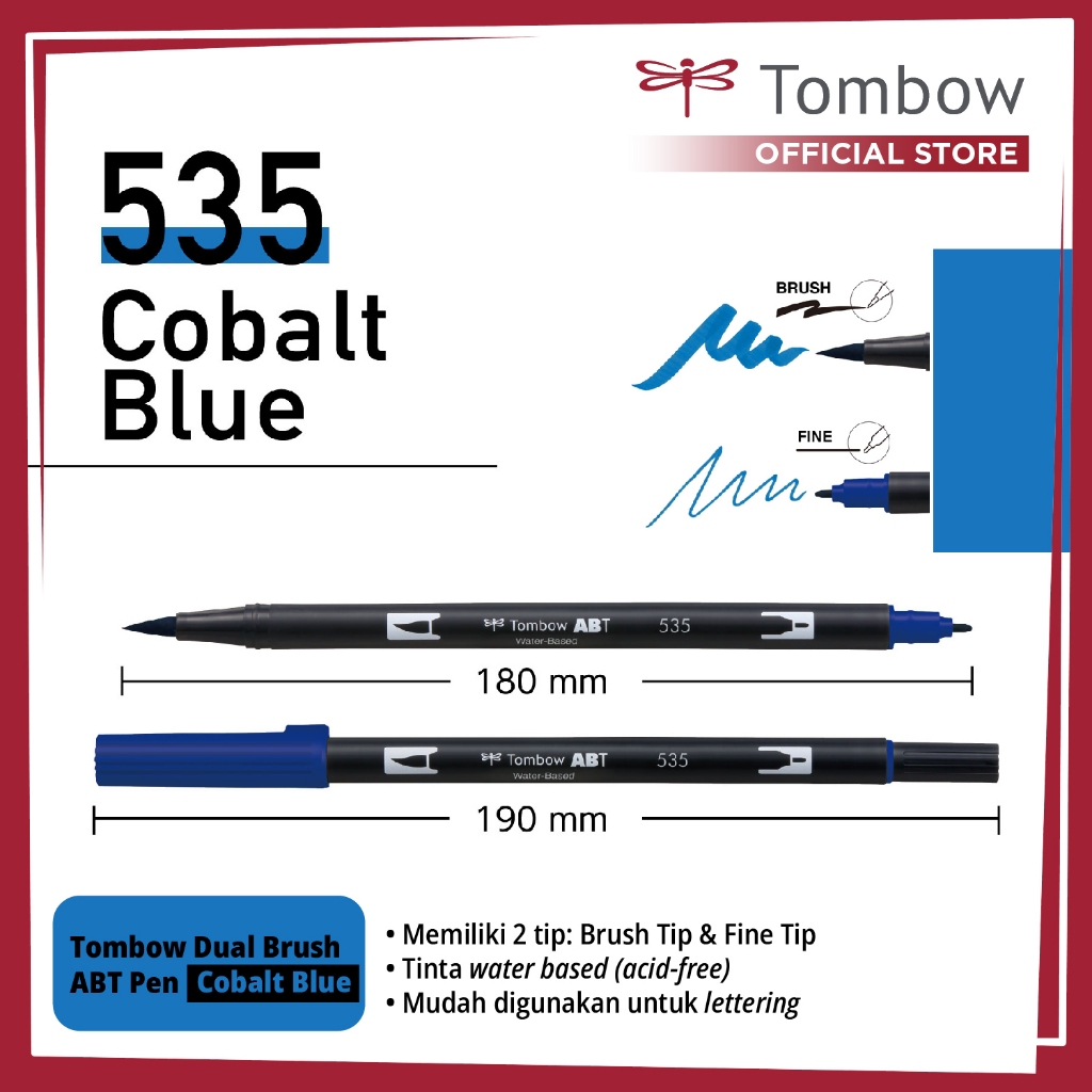 

Tombow Dual Brush ABT Pen Cobalt Blue