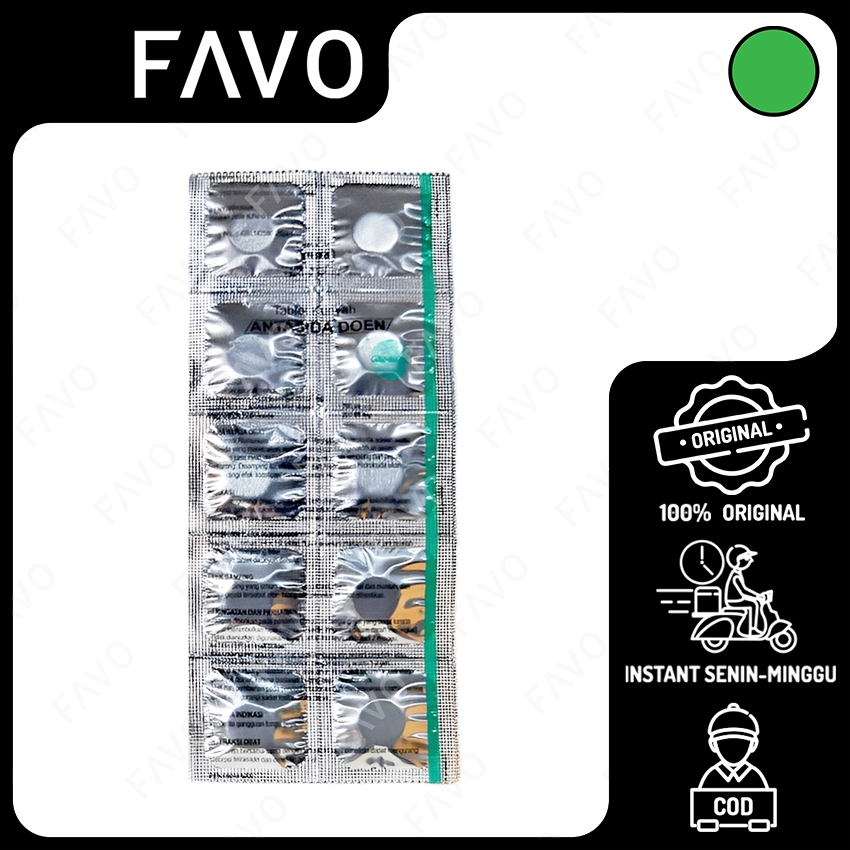 Antasida Doen Obat Lambung - 10 Tablet [Trifa]