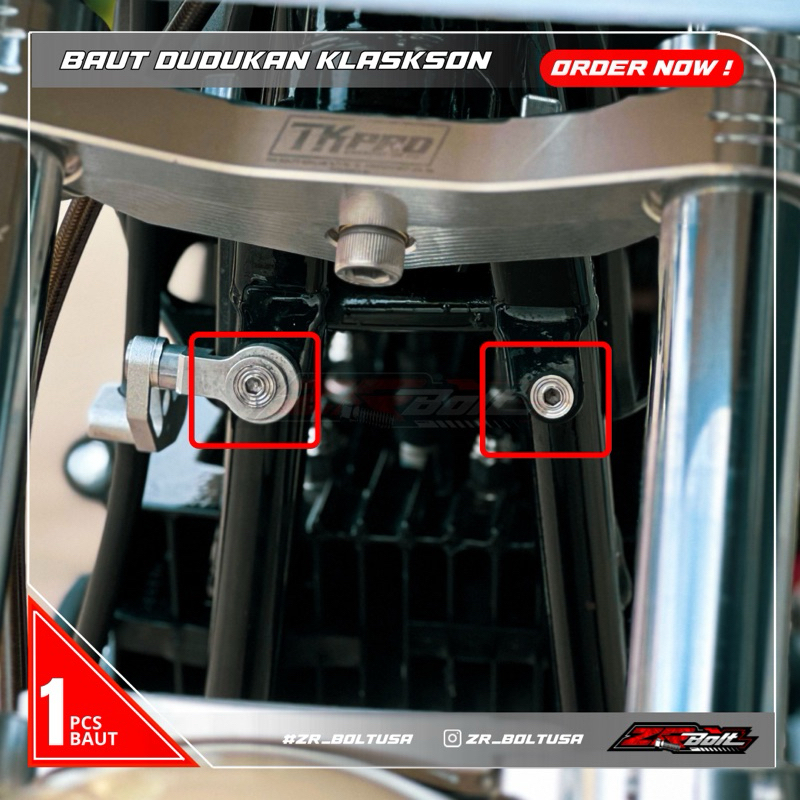 BAUT M6X10 DRAT 10 PANJANG 1CM BAUT DUDUKAN KLAKSON RX KING RXS RXK YT115 STENLIS CUSTOM (1 PCS BAUT